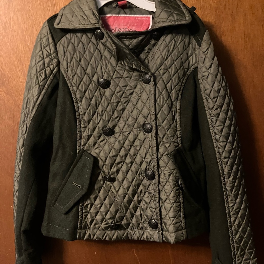 Bernardo Olive Quilted Jacket